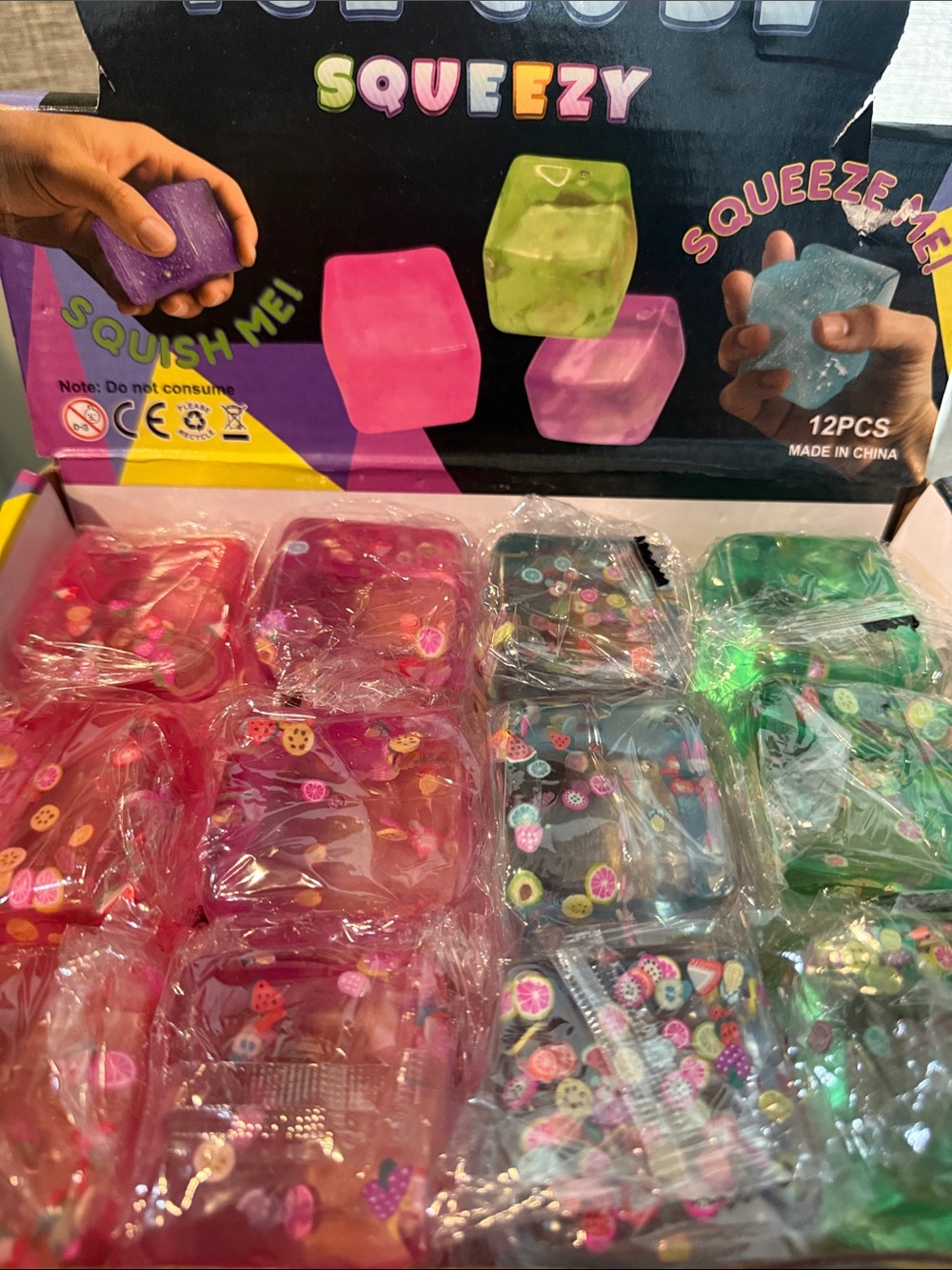 2/$15 (1) Ice cube squeezey- available in 4 colors